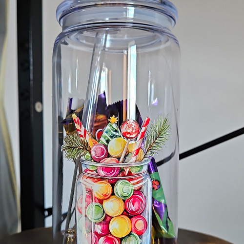 Clear plastic tumbler cup with - plastic,