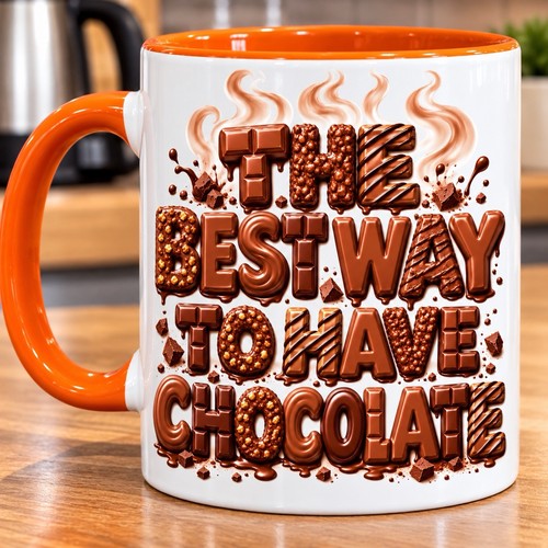 Hot chocolate mug - hot, mug.