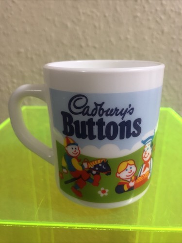 Cadburys buttons mug arcopal - buttons, mug,